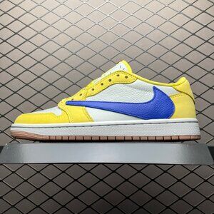 DS NIKE AIR JORDAN 1 LOW x TRAVIS SCOTT CANARY YELLOW